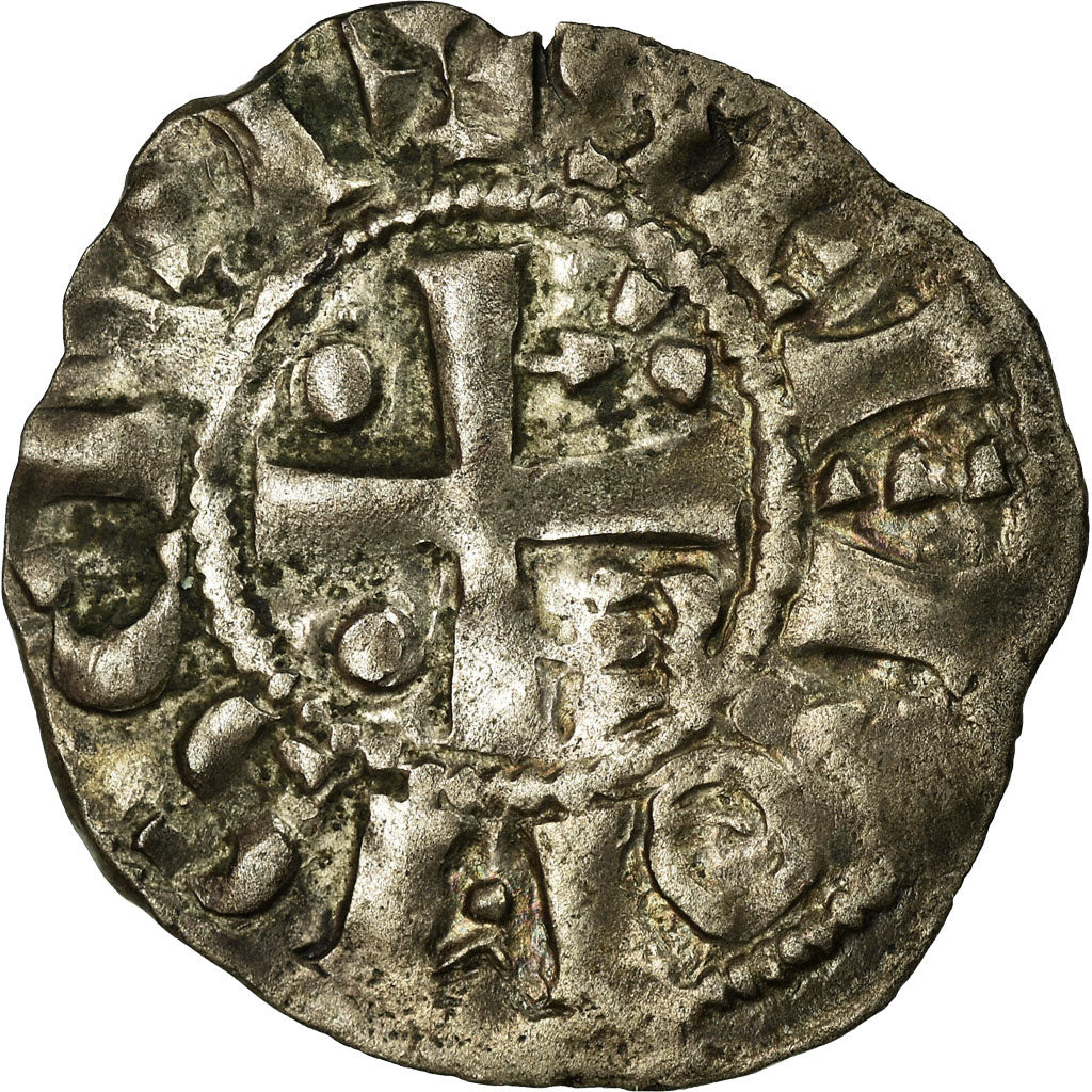 Moneta, Francia, Denarius, BB+, Argento