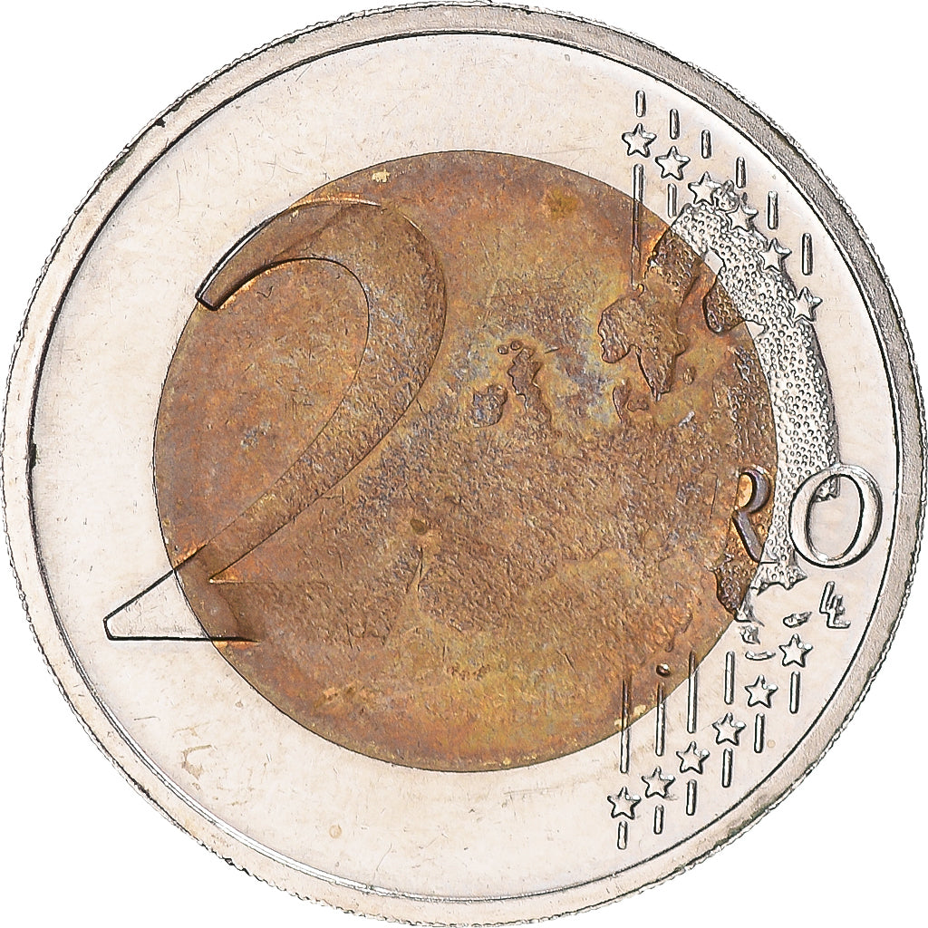 Germania, 2 Euro, 2021, Karlsruhe, insert erroné, BB, Bi-metallico
