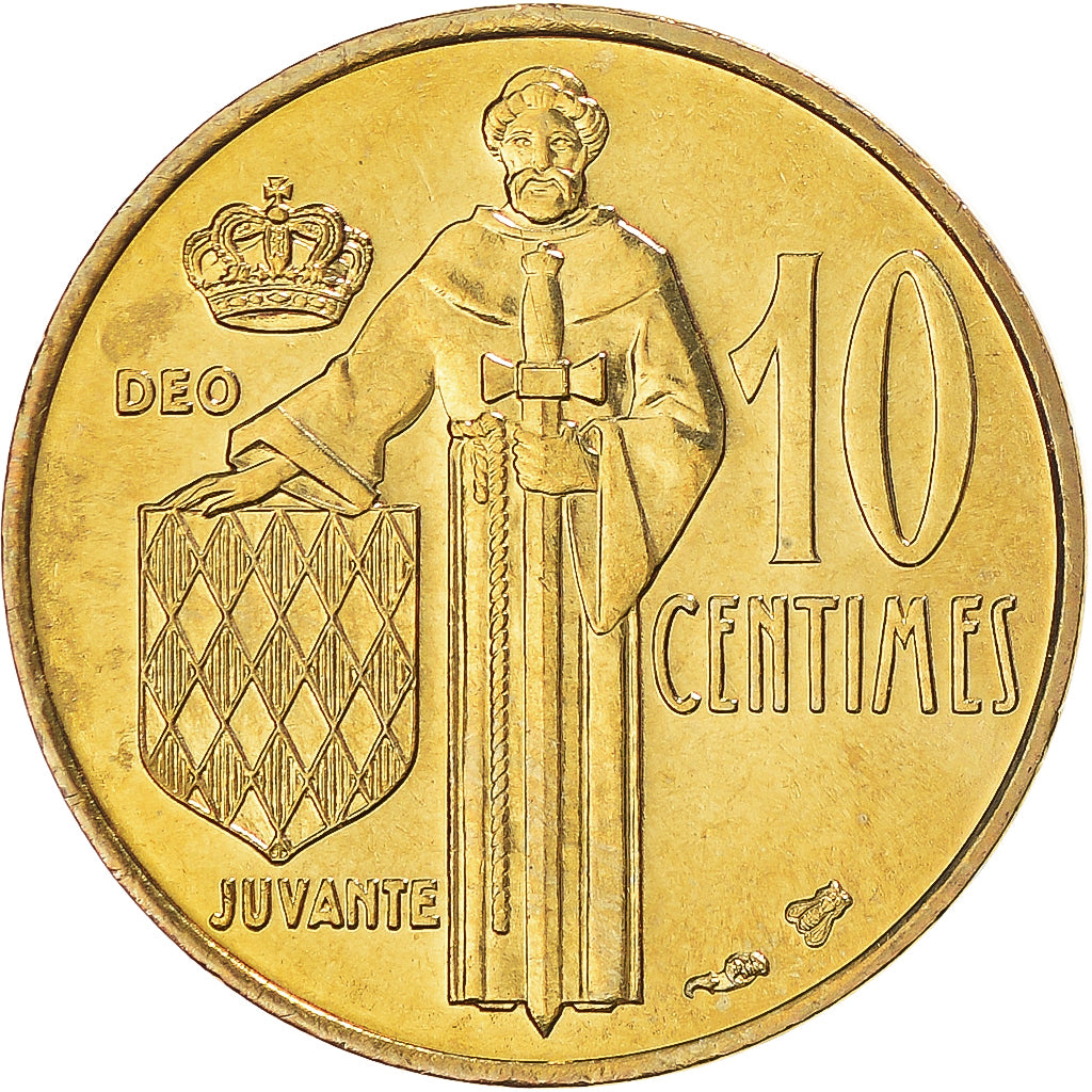 Coin, Monaco, Rainier III, 10 Centimes, 1995, Paris, BU, MS(65-70)