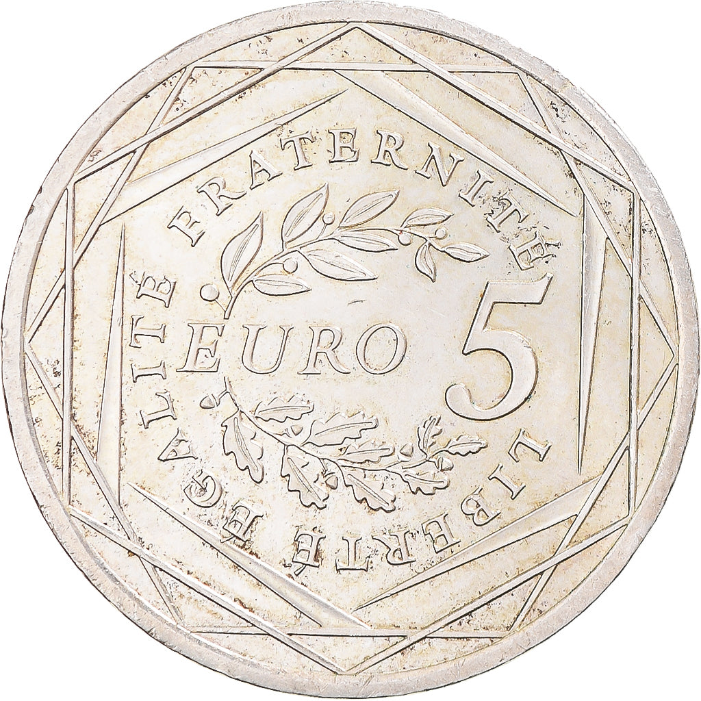 France, Semeuse, 5 Euro, 2008, Monnaie de Paris, MS(63), Silver, KM:1534