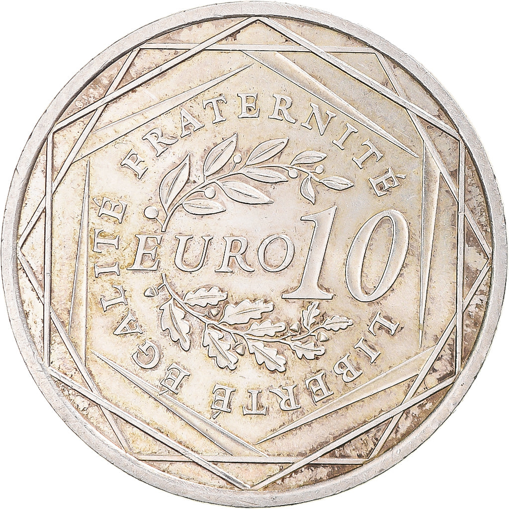 France, Semeuse, 10 Euro, 2009, Monnaie de Paris, MS(63), Silver, KM:1580