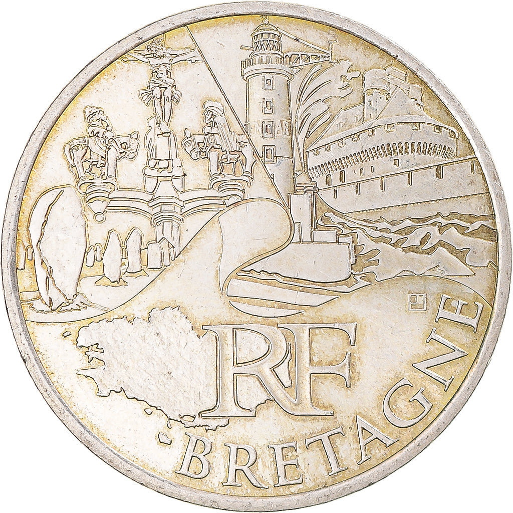 Francia, 10 Euro, Bretagne, 2011, Paris, SC, Plata, KM:1730