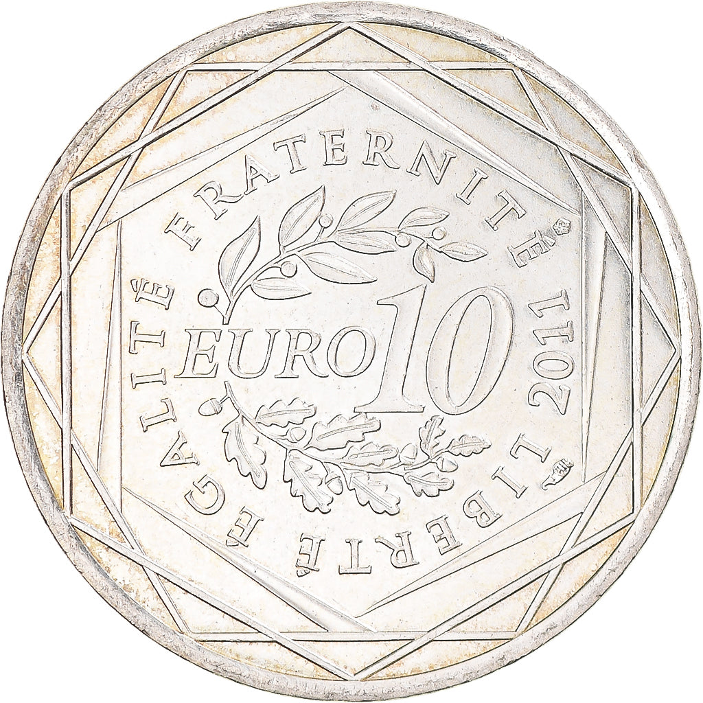 Francia, 10 Euro, Bretagne, 2011, Paris, SC, Plata, KM:1730