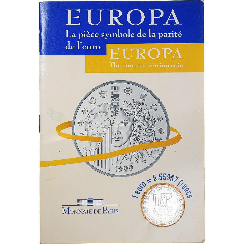 Moneda, Francia, Europa - monnaie parité, 6.55957 Francs, 1999, Monnaie de