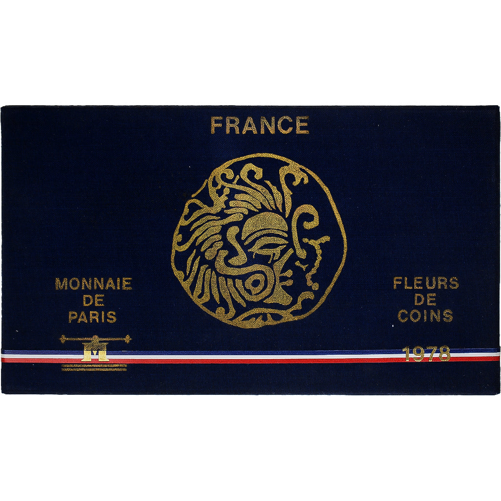 Moeda, França, Coffret 1 c. à 50 frs., 1978, Monnaie de Paris, FDC, MS(65-70)