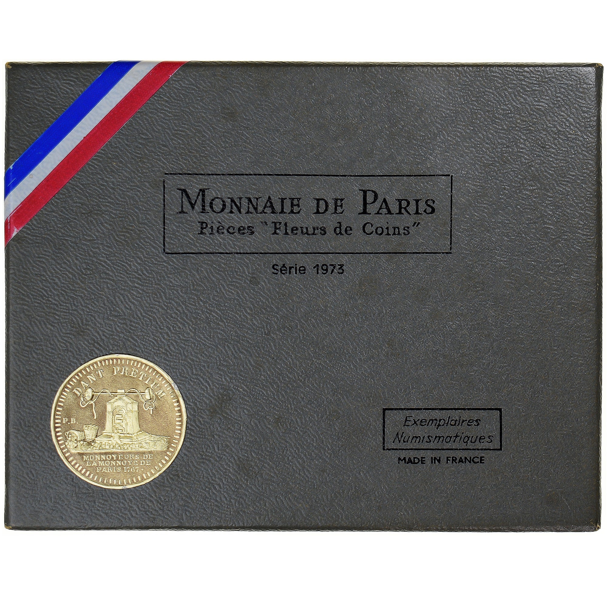 Monnaie, France, Coffret 1 c. à 10 frs., 1973, Monnaie de Paris, FDC