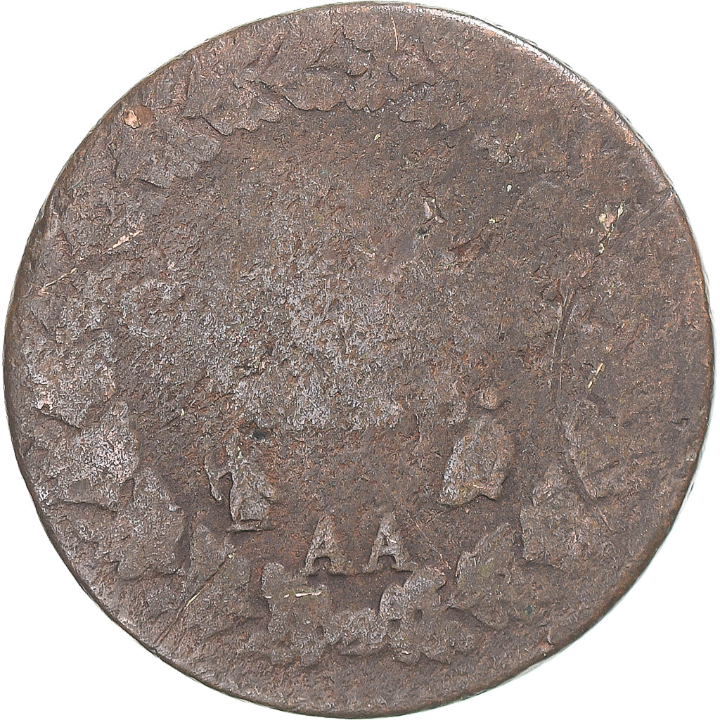 Moeda, França, Dupré, 5 Centimes, AN 8, Metz, F(12-15), Cobre, Gadoury:126a