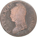 Moeda, França, Dupré, 5 Centimes, AN 8, Metz, VF(20-25), Cobre, Gadoury:126a