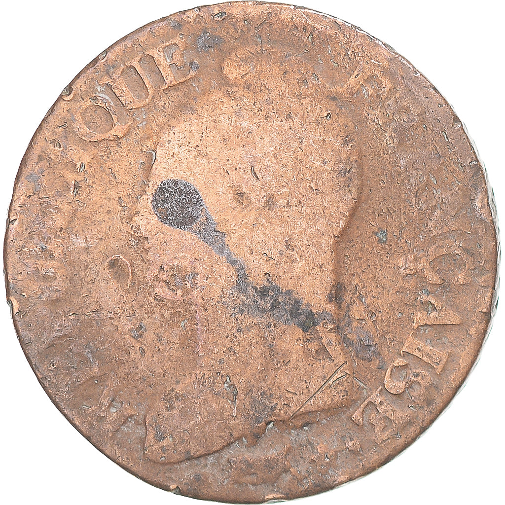 Moeda, França, Dupré, 5 Centimes, AN 8, Metz, VF(20-25), Cobre, Gadoury:126a
