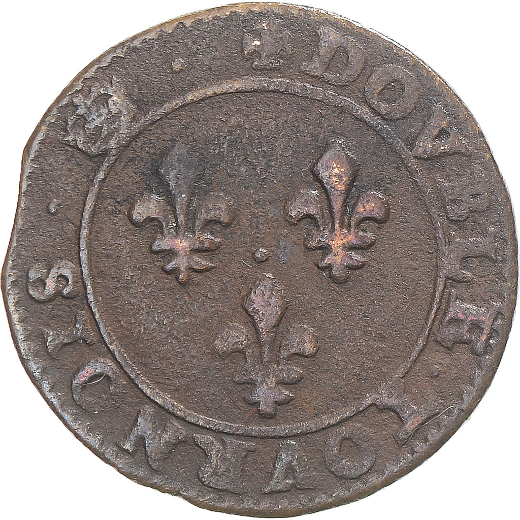 Münze, Frankreich, Double Tournois, Paris, La ligue au nom de Henri III, S+