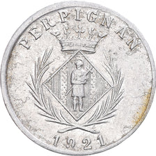 Coin, France, 5 Centimes, 1921, Perpignan, Monnaie de nécessité, EF(40-45)
