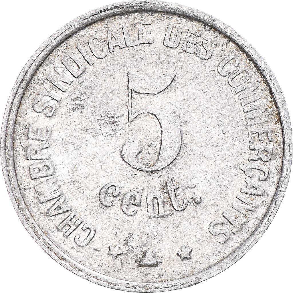 Munten, Frankrijk, 5 Centimes, 1921, Perpignan, Monnaie de nécessité, ZF