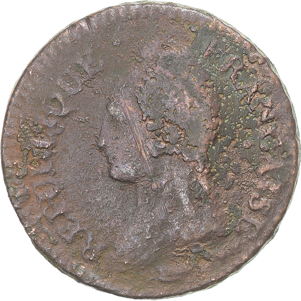 Moeda, França, Dupré, Decime, AN 7, Paris, VF(20-25), Cobre, Gadoury:187