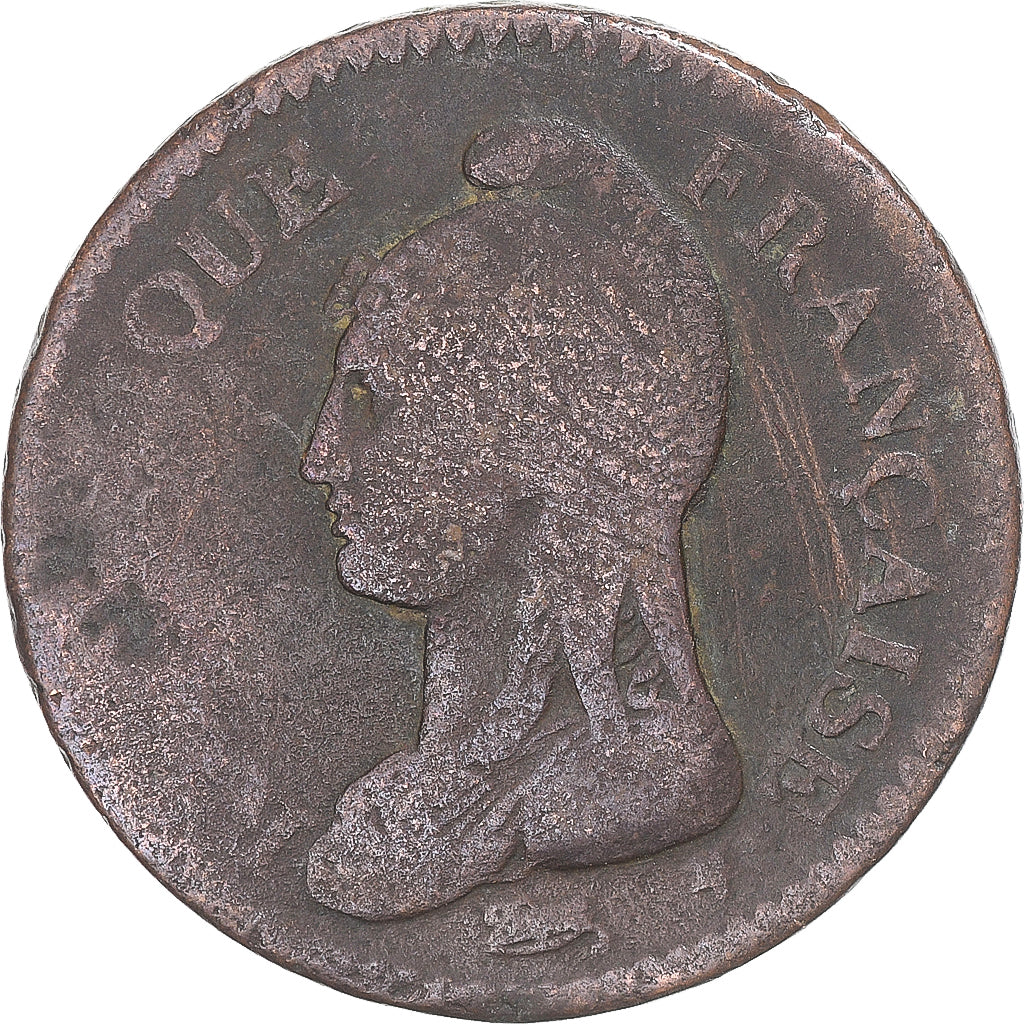 Moneda, Francia, Dupré, Decime, AN 5, Paris, BC+, Cobre, Gadoury:187