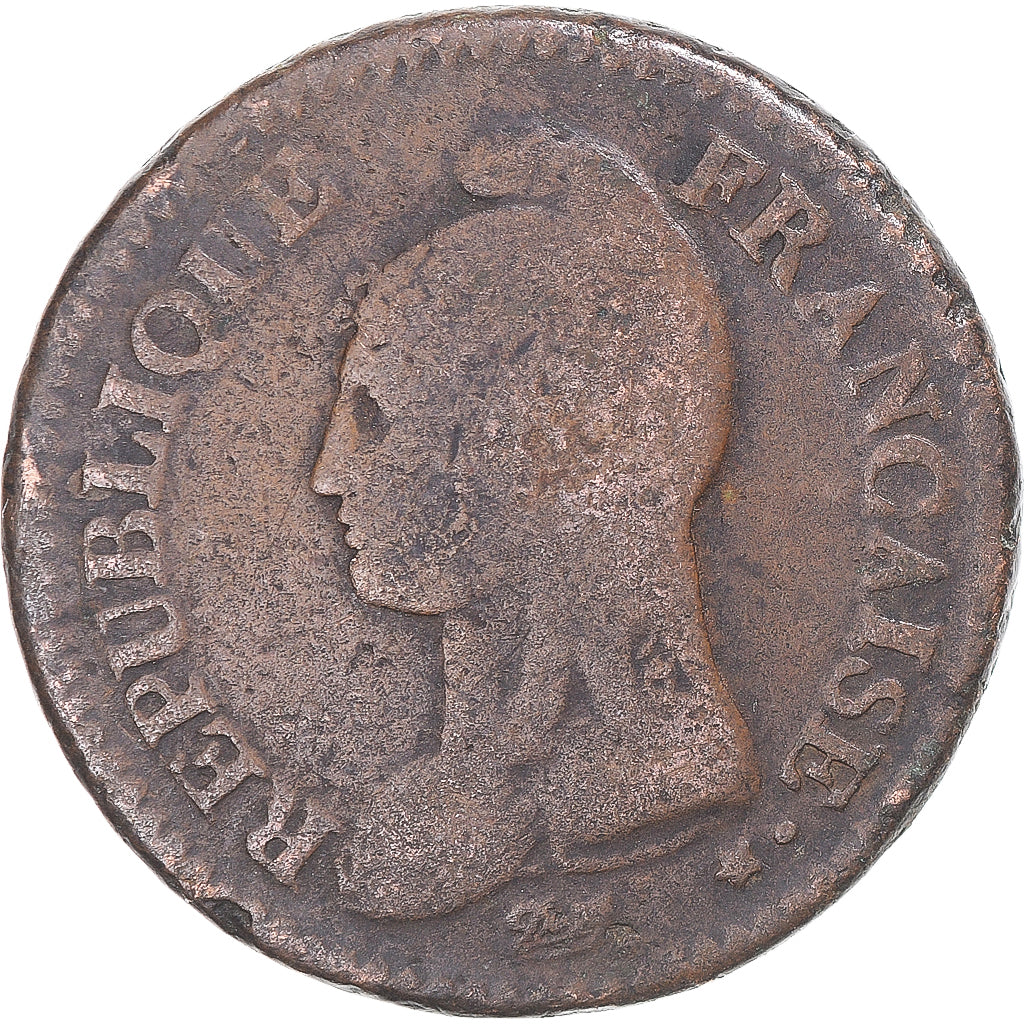 Munten, Frankrijk, Dupré, Decime, AN 7/5, Paris, FR, Koper, Gadoury:187