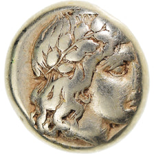 Moneda, Lesbos, Hekte, ca. 412-378 BC, Mytilene, BC+, Electro, HGC:6-996