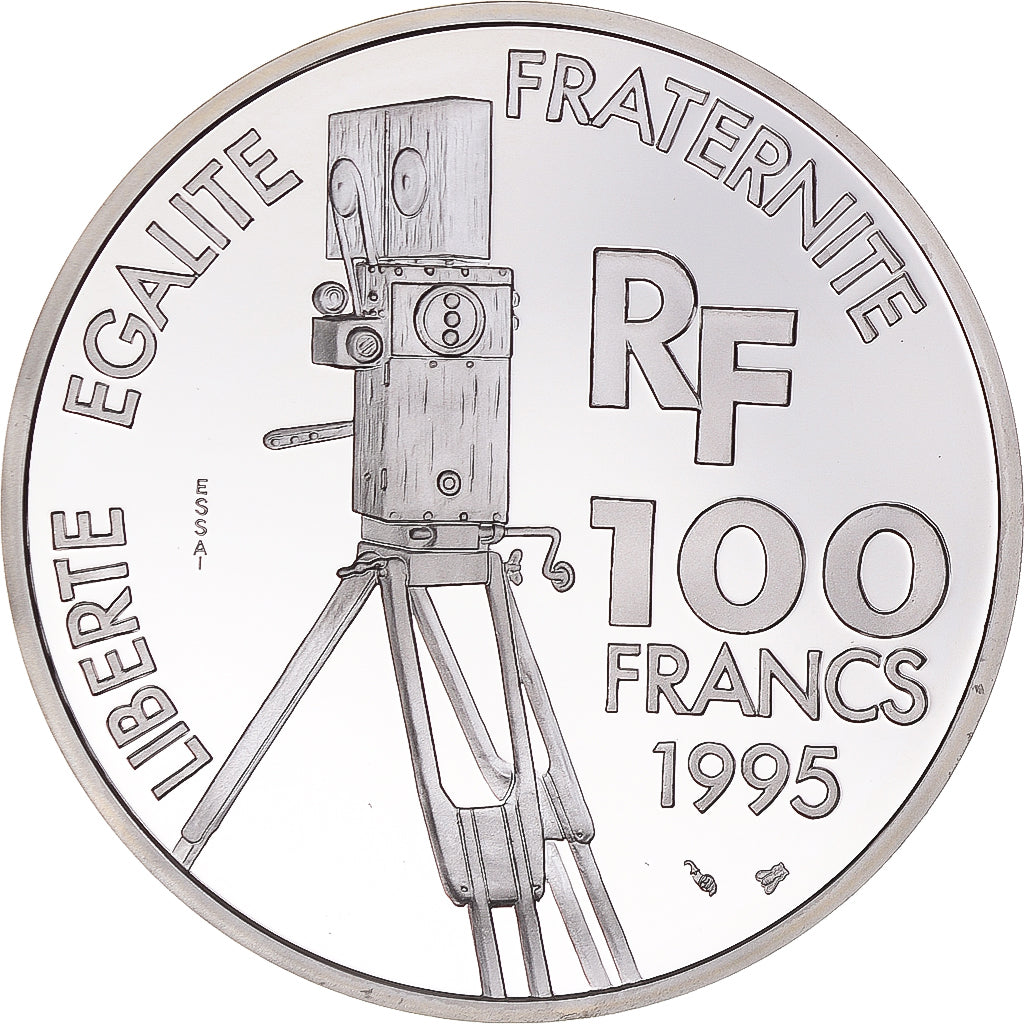 Munten, Frankrijk, Arletty, 100 Francs, 1995, Monnaie de Paris, ESSAI, FDC