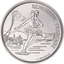 Coin, France, Albertville - Patinage artistique, 100 Francs, 1989, MDP, ESSAI