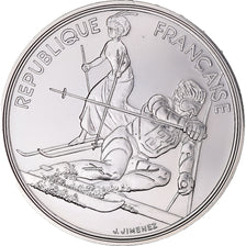 Moneta, Francja, Albertville - Slalom, 100 Francs, 1990, Monnaie de Paris