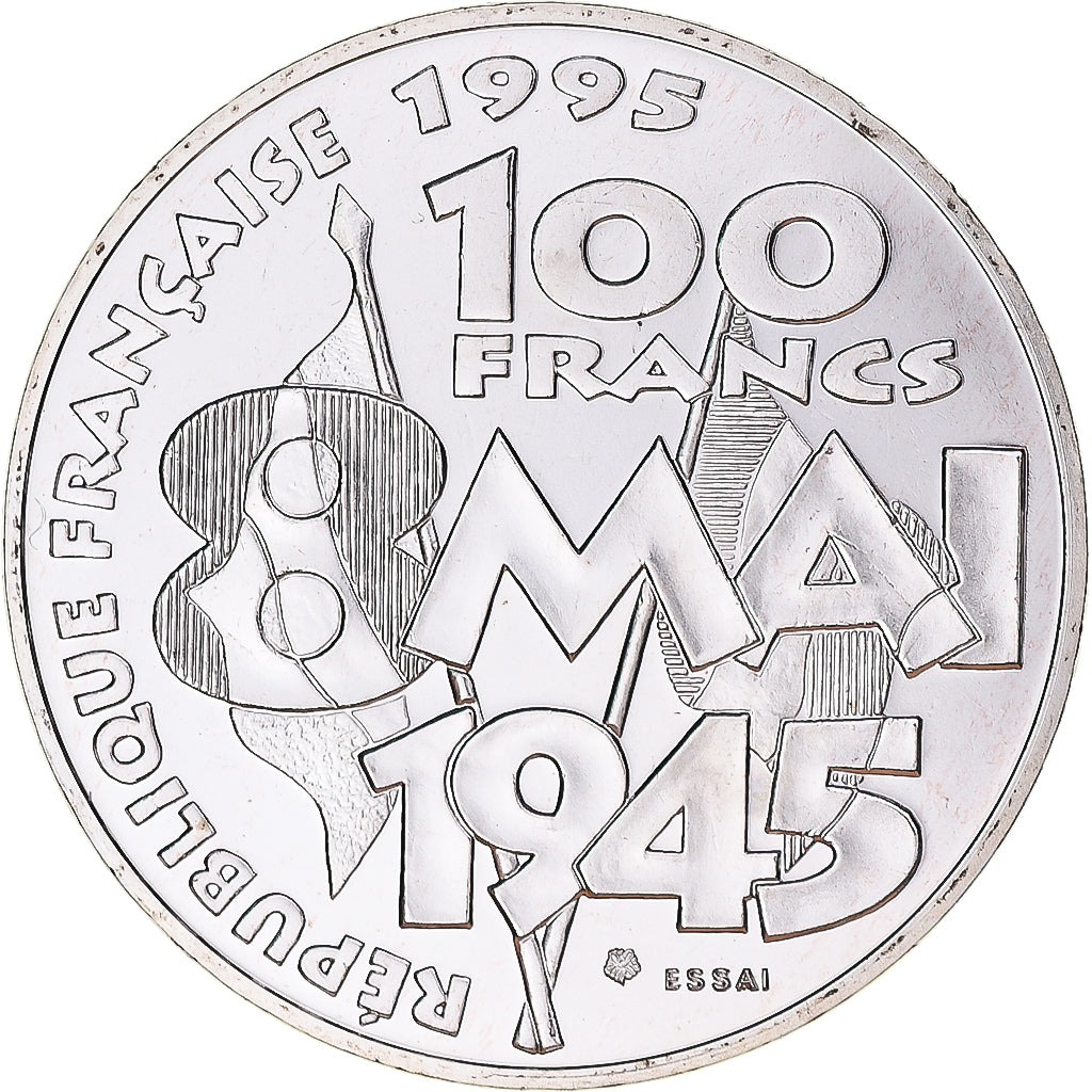 Moneta, Francia, 8 mai 1945, 100 Francs, 1995, Monnaie de Paris, ESSAI, FDC