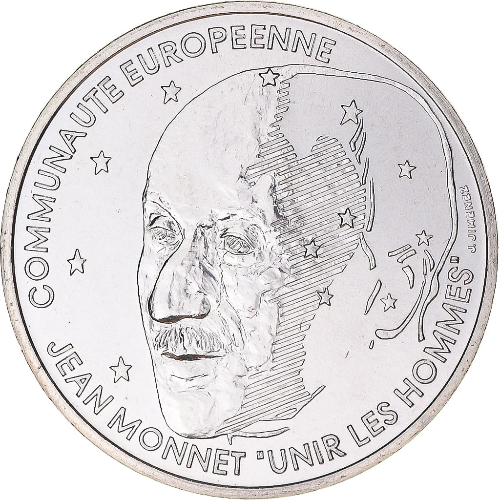 Coin, France, Jean Monet, 100 Francs, 1992, Monnaie de Paris, ESSAI, MS(65-70)