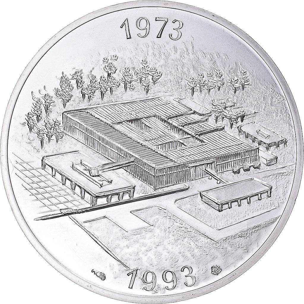 France, Jeton, Pessac - 20e anniversaire, 1993, FDC, Argent