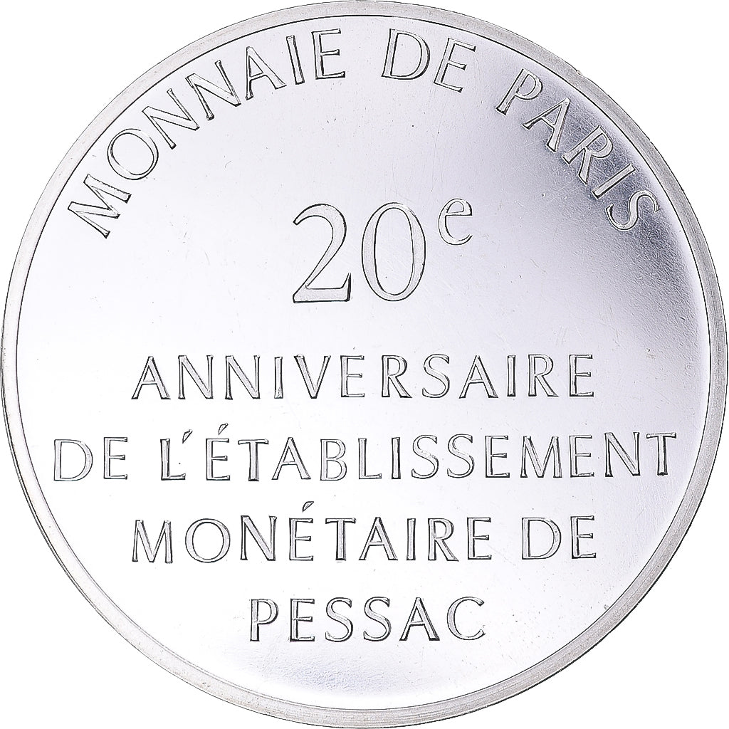 France, Jeton, Pessac - 20e anniversaire, 1993, FDC, Argent