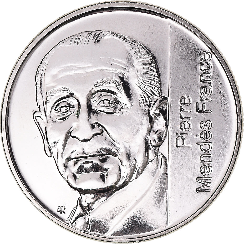 Coin, France, Mendès France, 5 Francs, 1992, Monnaie de Paris, ESSAI