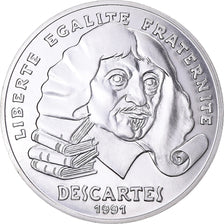 Moneta, Francja, Descartes, 100 Francs, 1991, Monnaie de Paris, PRÓBA