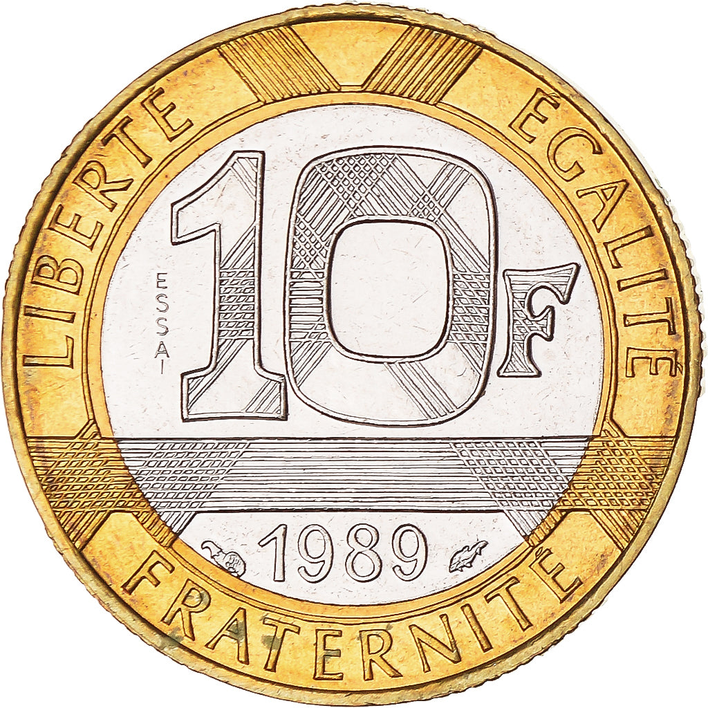 Monnaie, France, Montesquieu, 10 Francs, 1989, Monnaie de Paris, ESSAI, SPL