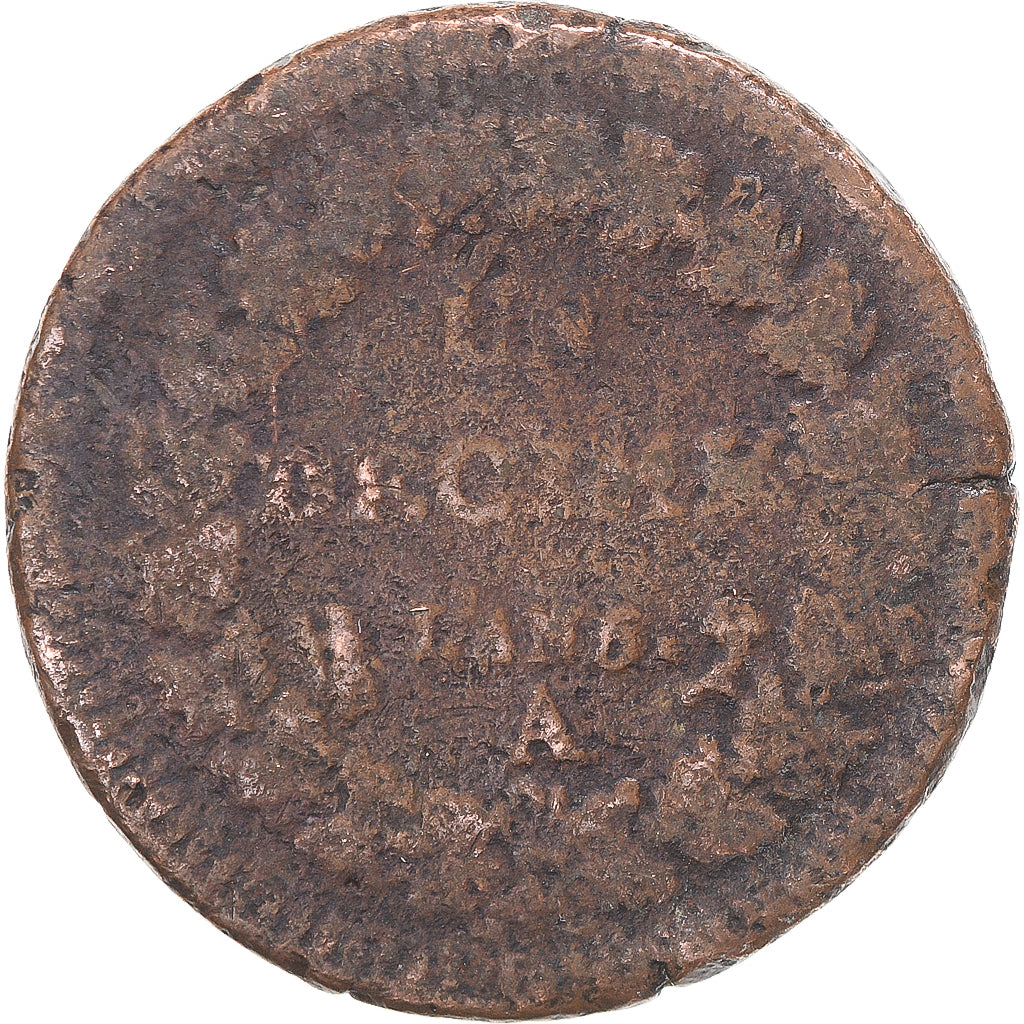 Moeda, França, Dupré, Decime, AN 5, Paris, F(12-15), Cobre, Gadoury:187