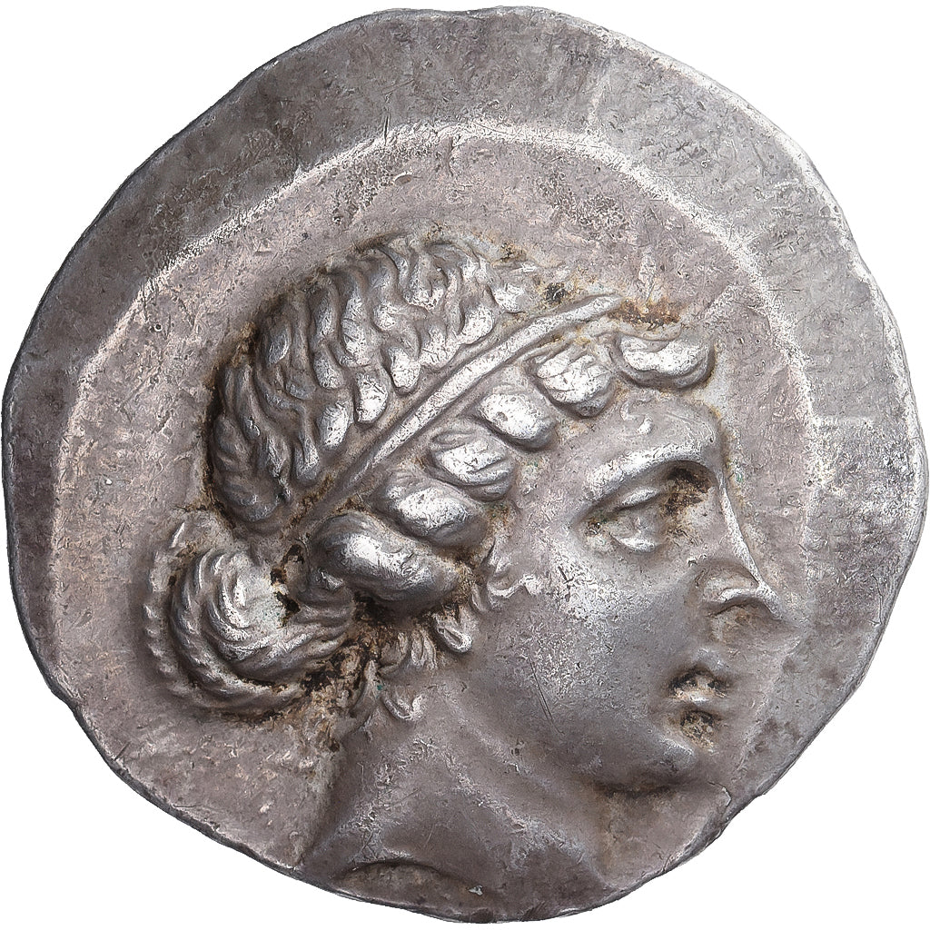 Eolia, Tetradrachm, ca. 155-143 BC, Kyme, Srebro, AU(50-53), BMC:80-1