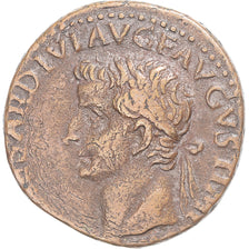 Coin, Tiberius, As, 14-37, Rome, AU(50-53), Bronze, RIC:64