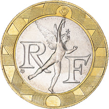Coin, France, 10 Francs, 1996, MS(63), Bi-Metallic, Gadoury:827