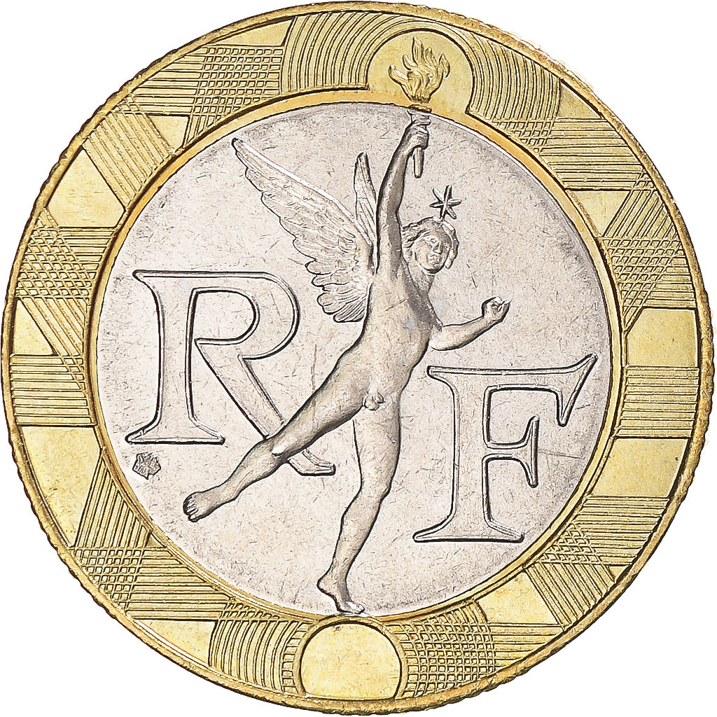 Coin, France, 10 Francs, 1995, MS(60-62), Bi-Metallic, Gadoury:827