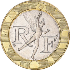 Coin, France, 10 Francs, 1995, MS(60-62), Bi-Metallic, Gadoury:827