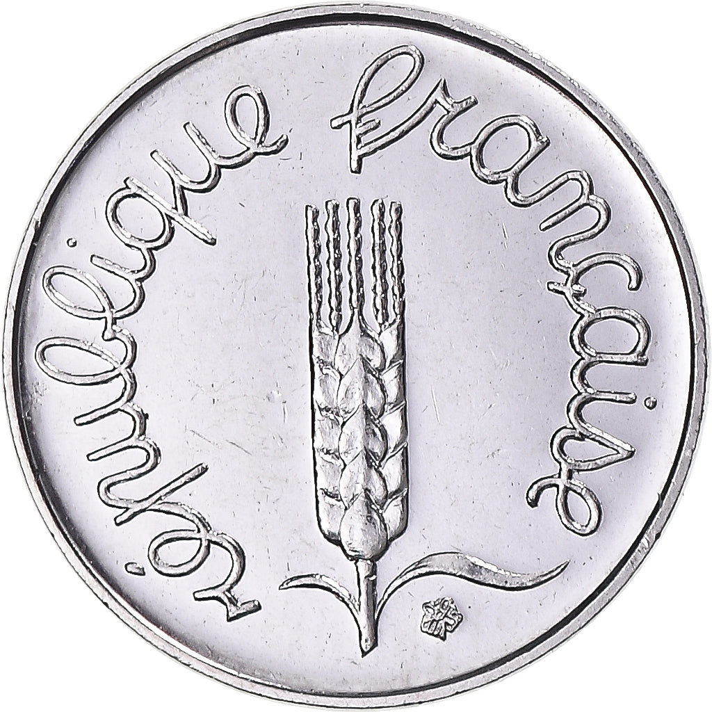 Munten, Frankrijk, Épi, Centime, 1990, série FDC, UNC, Stainless Steel