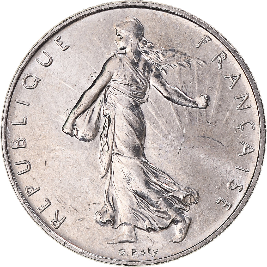 Coin, France, Semeuse, Franc, 1993, MS(64), Nickel, Gadoury:474