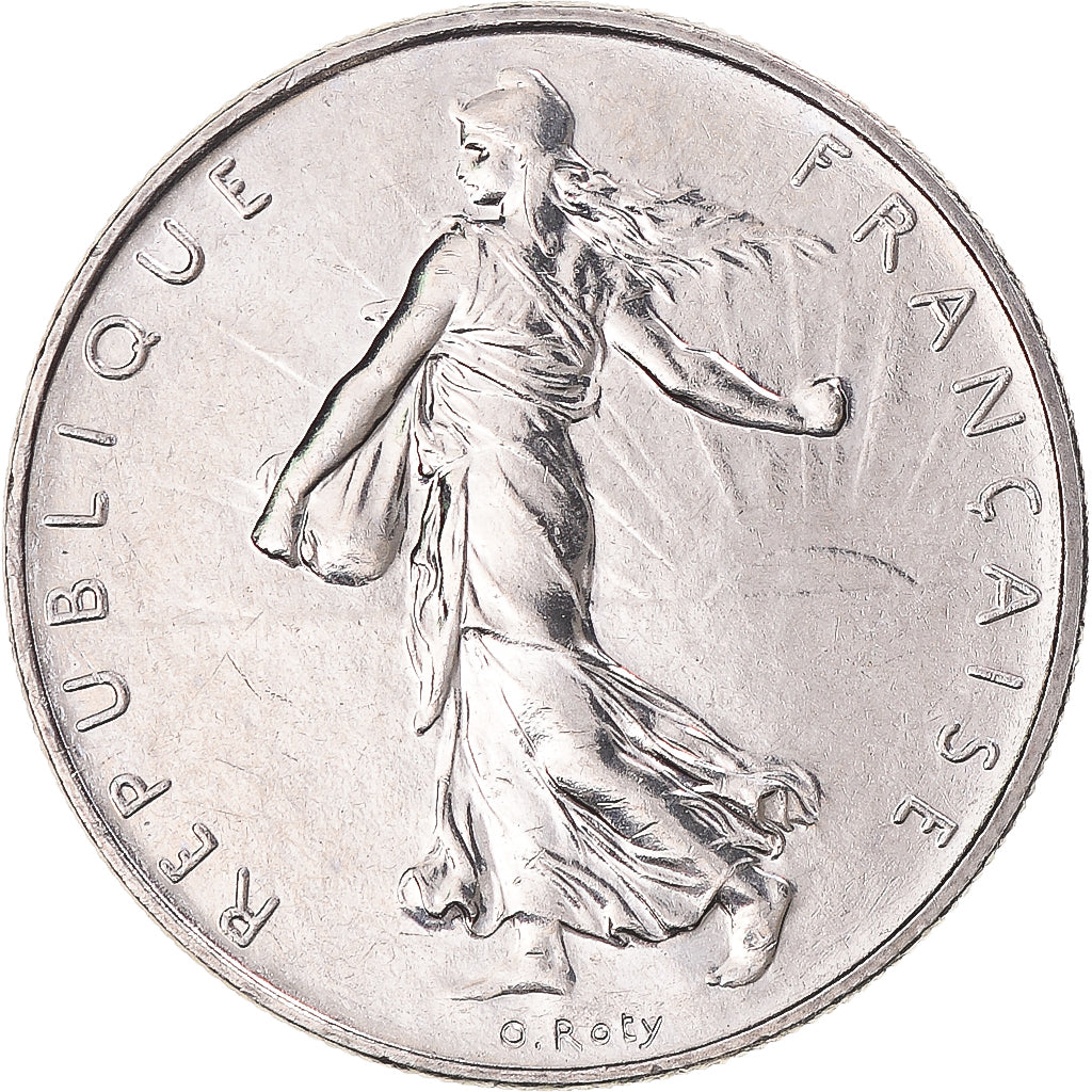 Moneta, Francja, Semeuse, Franc, 1993, MS(64), Nikiel, Gadoury:474