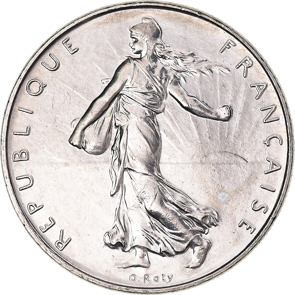 Moneta, Francja, Semeuse, Franc, 1995, MS(64), Nikiel, Gadoury:474