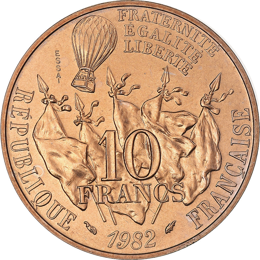 Monnaie, France, Gambetta, 10 Francs, 1982, Monnaie de Paris, ESSAI, FDC