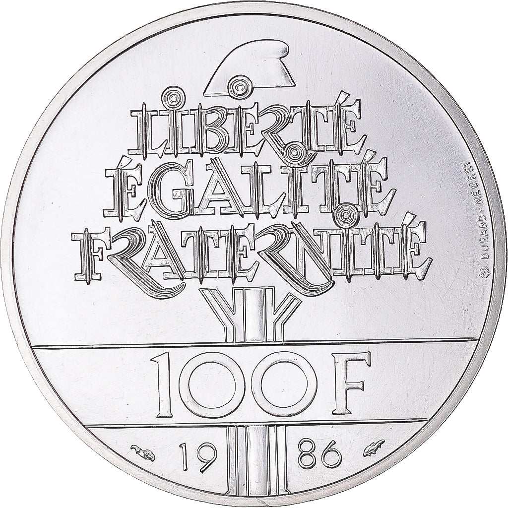 Moneta, Francia, Statue de la Liberté, 100 Francs, 1986, Monnaie de Paris