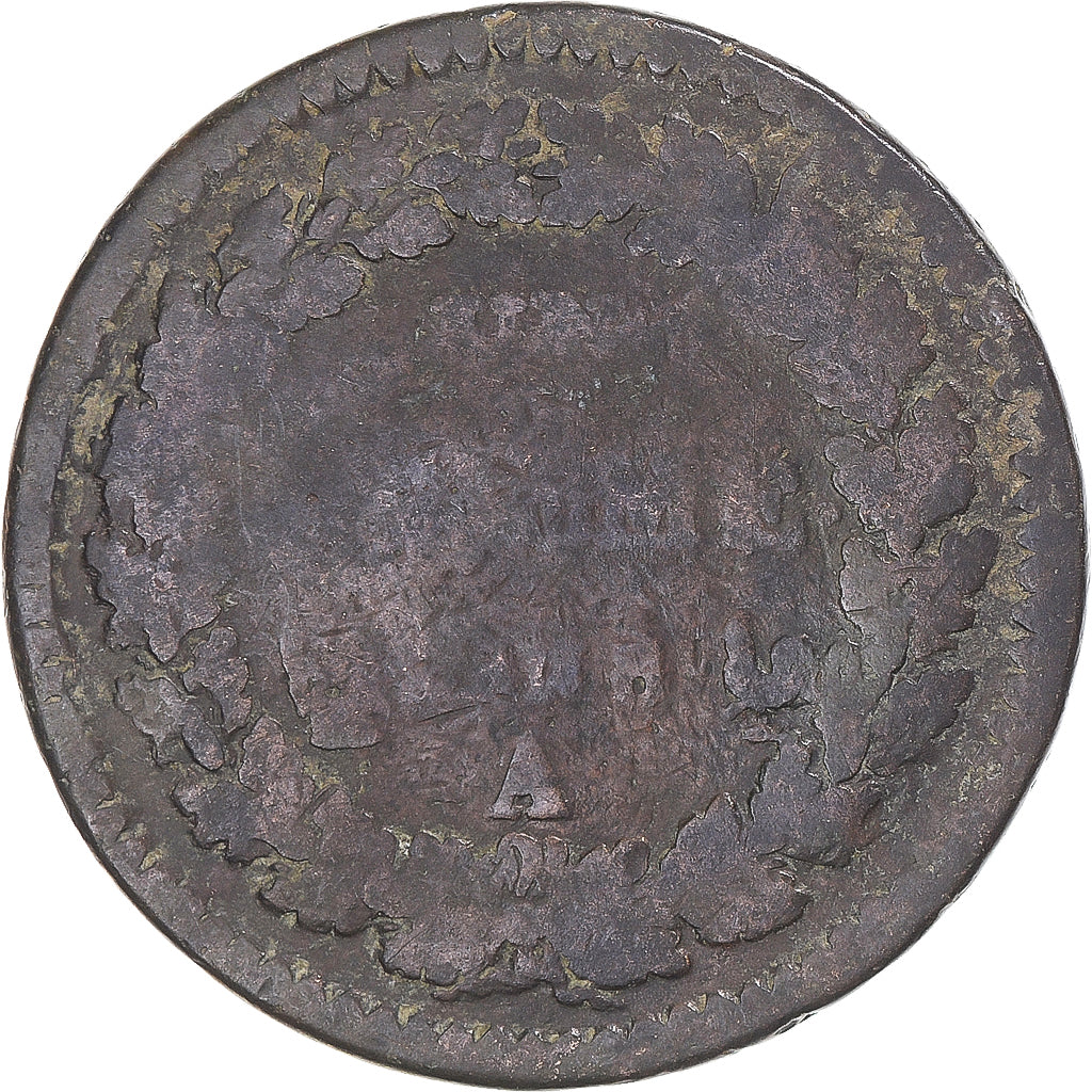 Coin, France, Dupré, Decime, AN 8, Paris, VF(20-25), Copper, Gadoury:187a