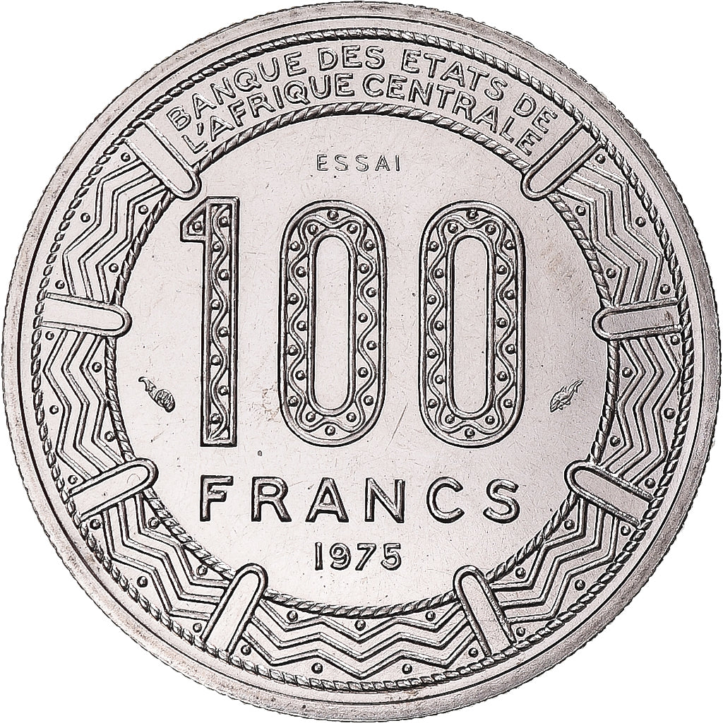 Monnaie, République du Congo, 100 Francs, 1975, Monnaie de Paris, ESSAI, FDC