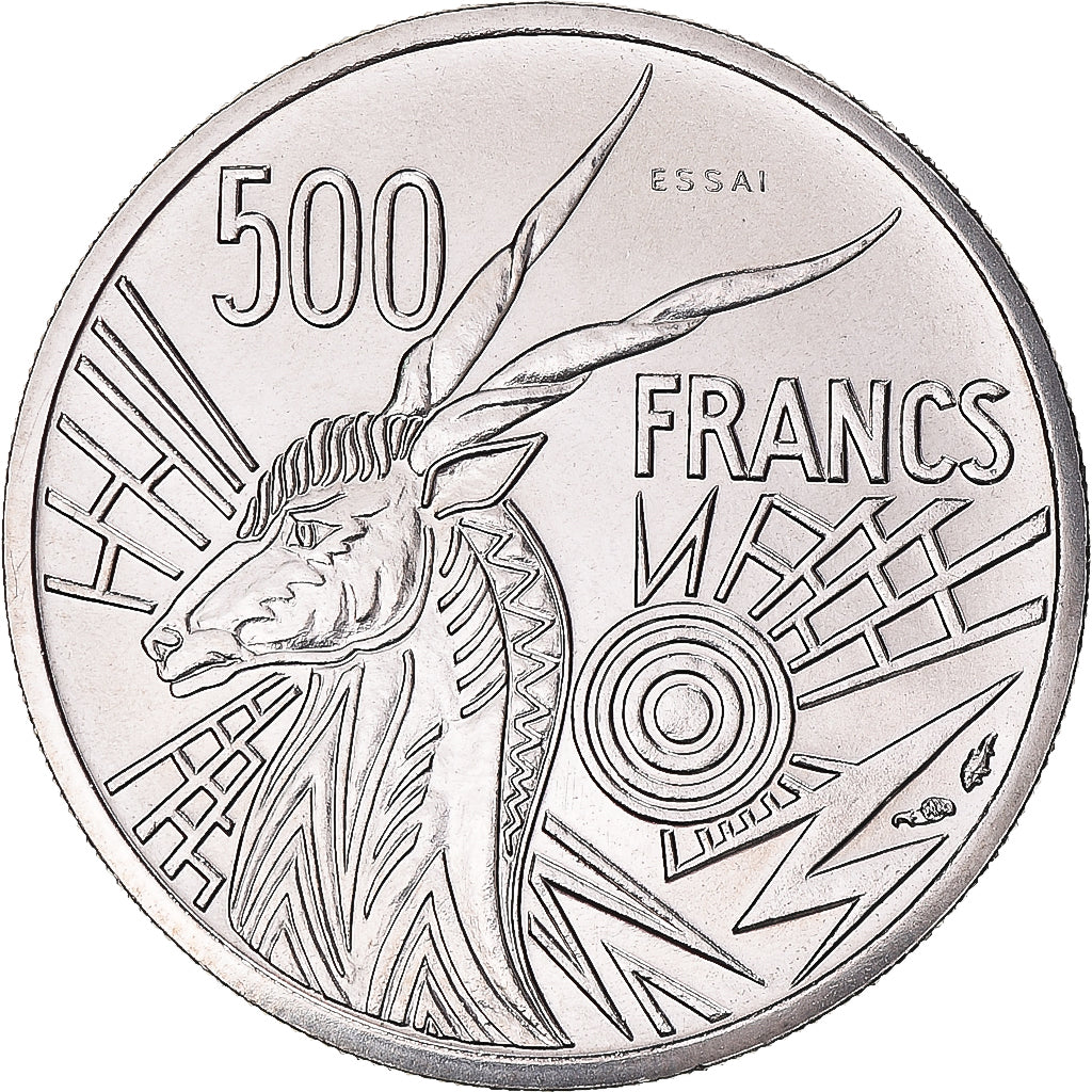 Monnaie, Tchad, 500 Francs, 1976, Monnaie de Paris, ESSAI, FDC, Nickel, KM:E9