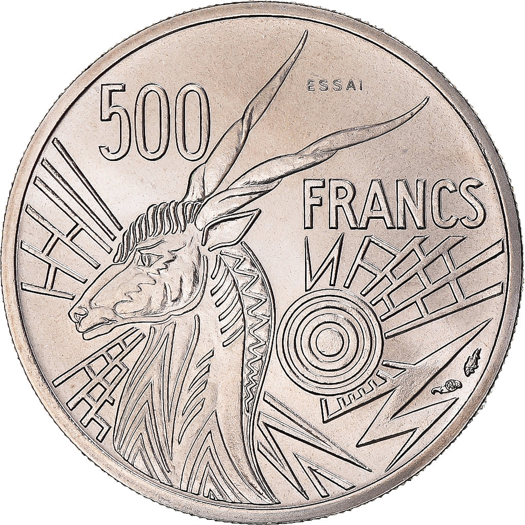 Moneta, Gabon, 500 Francs, 1976, Monnaie de Paris, ESSAI, FDC, Nichel, KM:E9