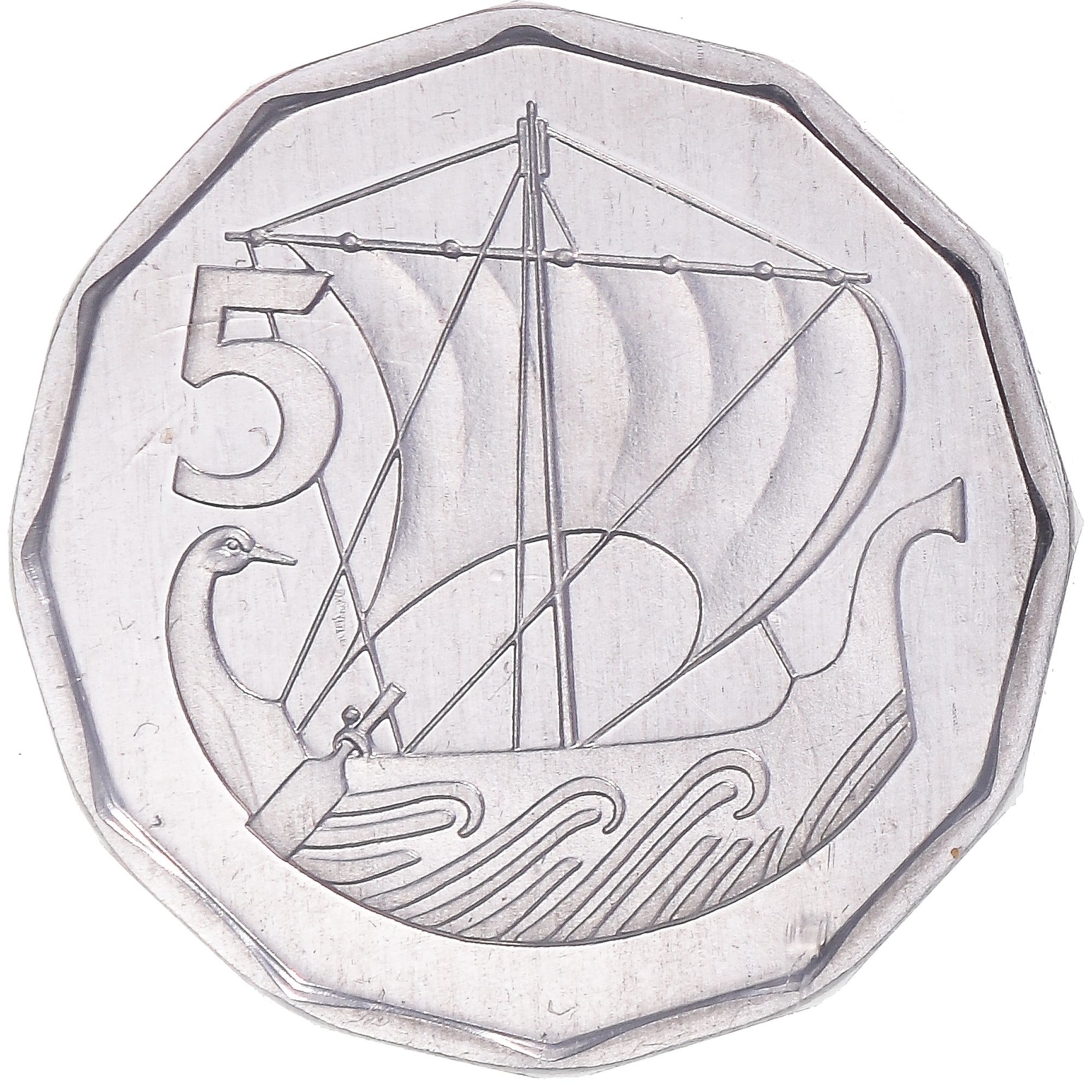 Moneta, Cypr, 5 Mils, 1982, Monnaie de Paris, PRÓBA, MS(65-70), Aluminium