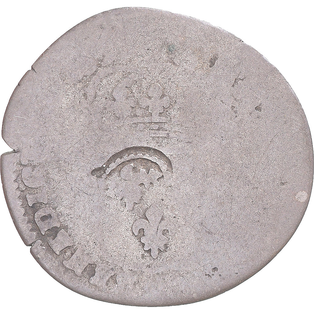 Munten, Frankrijk, Louis XIV, Quinzain aux 8 L, contremarqué lis, ZG+, Billon