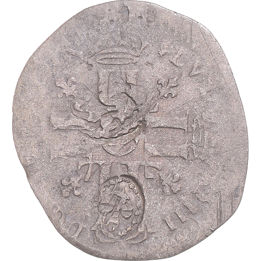Munten, Frankrijk, Louis XIV, Quinzain aux 8 L, 1697, contremarqué lis, FR