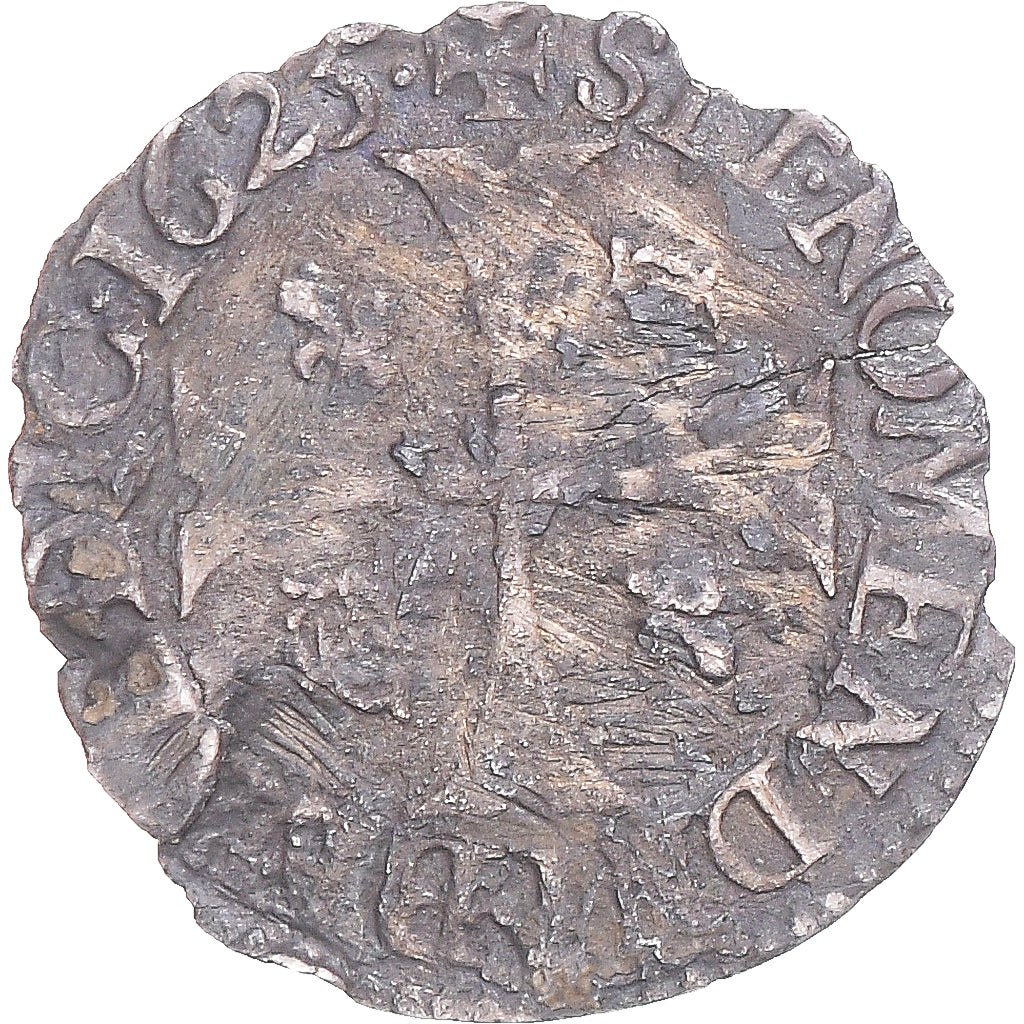 Munten, Frankrijk, Louis XIII, Douzain d'argent, 1625, Paris, BENEDIC, FR+